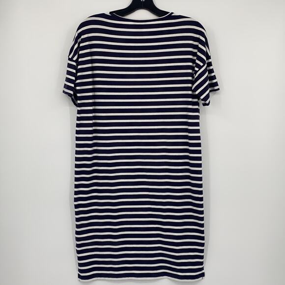 Express Women's Black & White Stripe Short Sleeve T-Shirt Dress Size XS - Picture 9 of 11